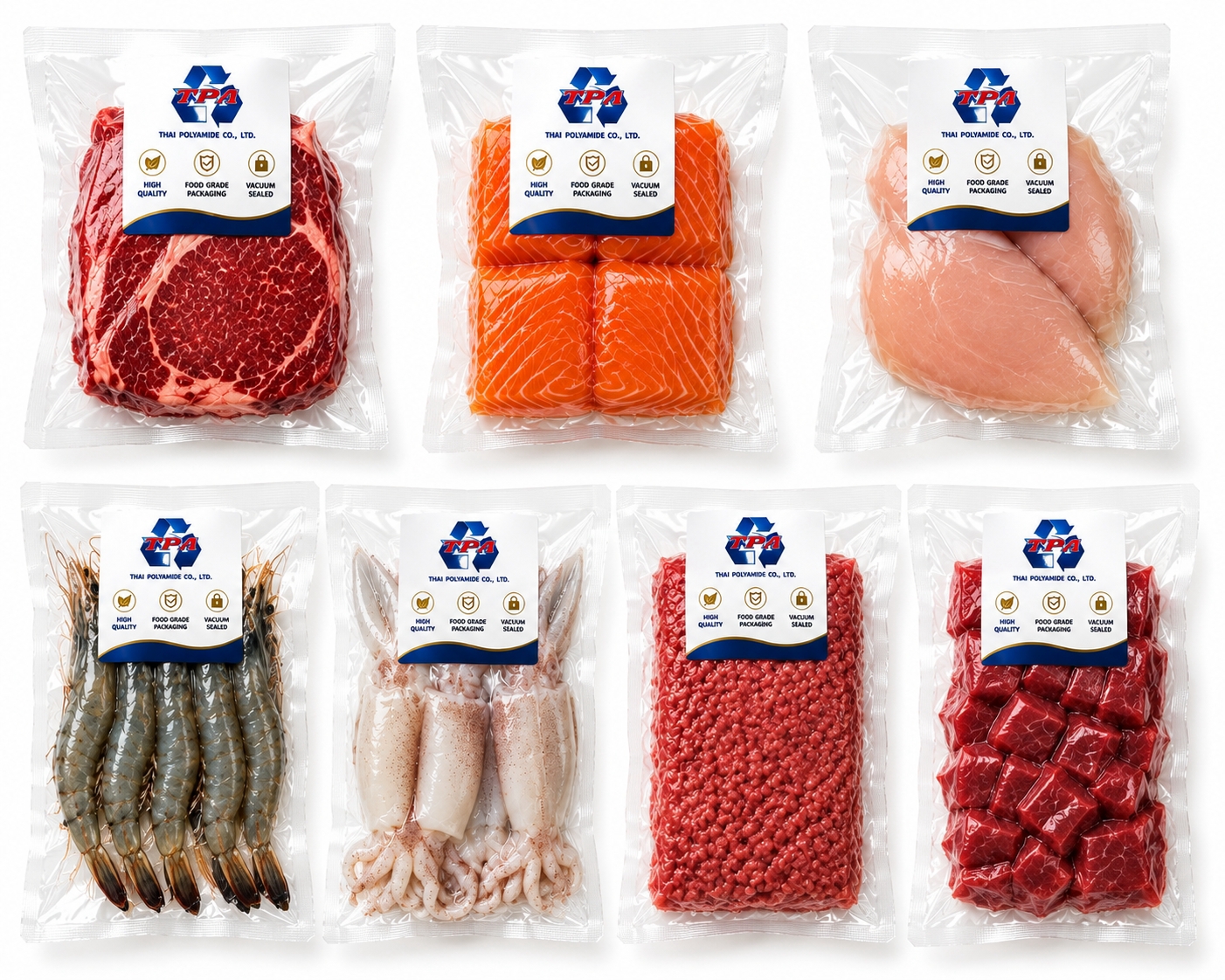 Vacuum food packaging